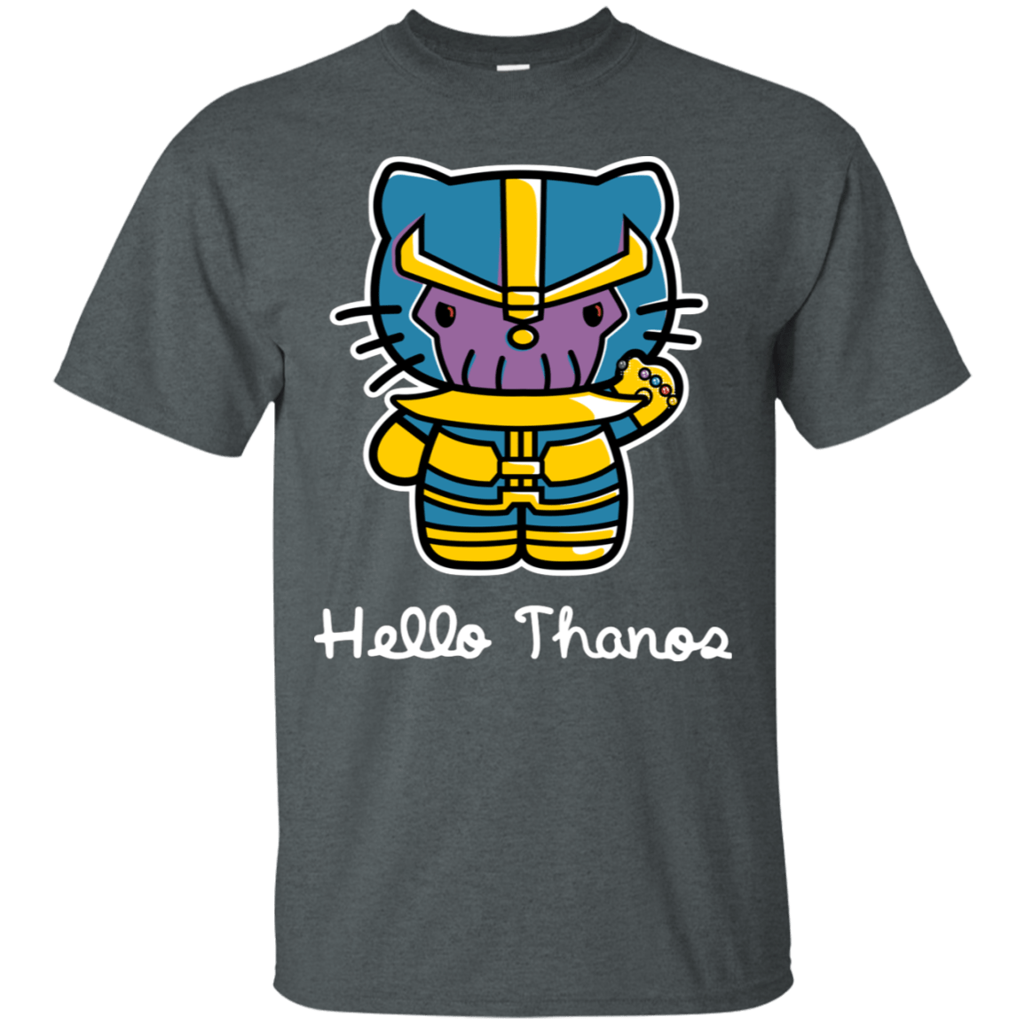 T-Shirts Dark Heather / S Hello Thanos T-Shirt