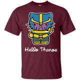 T-Shirts Maroon / S Hello Thanos T-Shirt