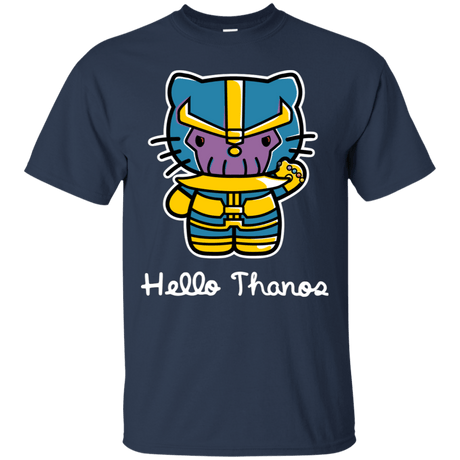 T-Shirts Navy / S Hello Thanos T-Shirt