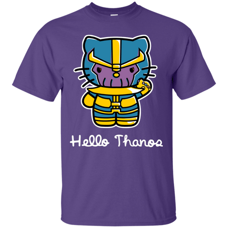 T-Shirts Purple / S Hello Thanos T-Shirt