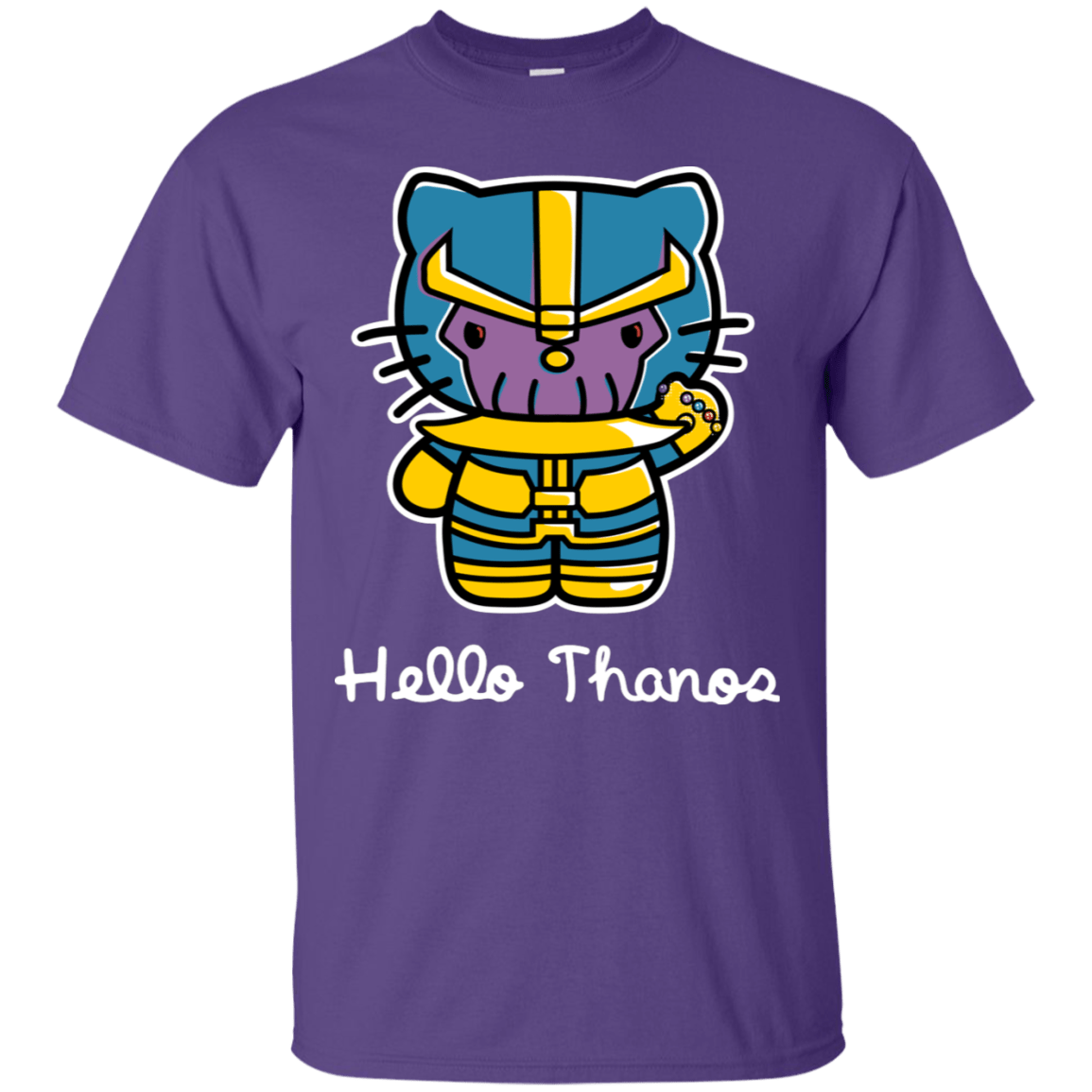 T-Shirts Purple / S Hello Thanos T-Shirt