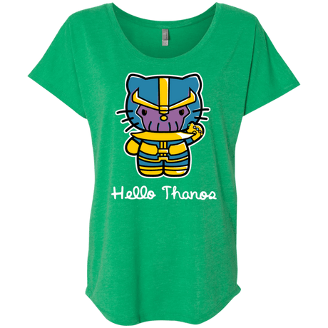 T-Shirts Envy / X-Small Hello Thanos Triblend Dolman Sleeve