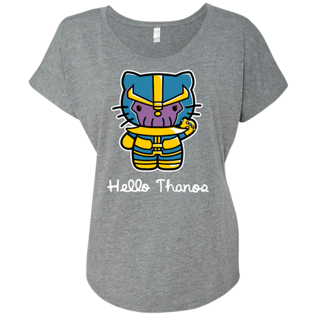 T-Shirts Premium Heather / X-Small Hello Thanos Triblend Dolman Sleeve