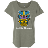 T-Shirts Venetian Grey / X-Small Hello Thanos Triblend Dolman Sleeve