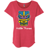 T-Shirts Vintage Red / X-Small Hello Thanos Triblend Dolman Sleeve