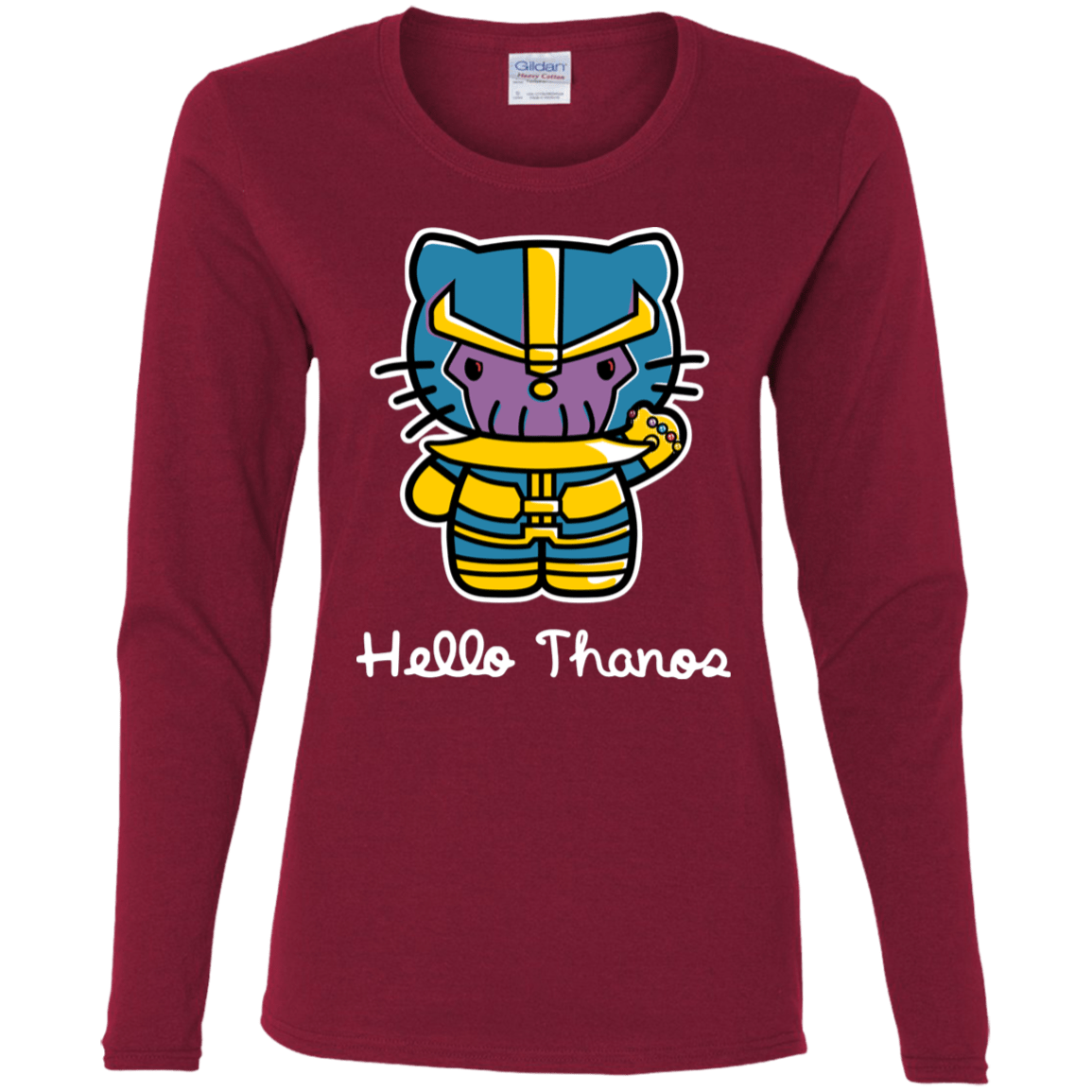 T-Shirts Cardinal / S Hello Thanos Women's Long Sleeve T-Shirt