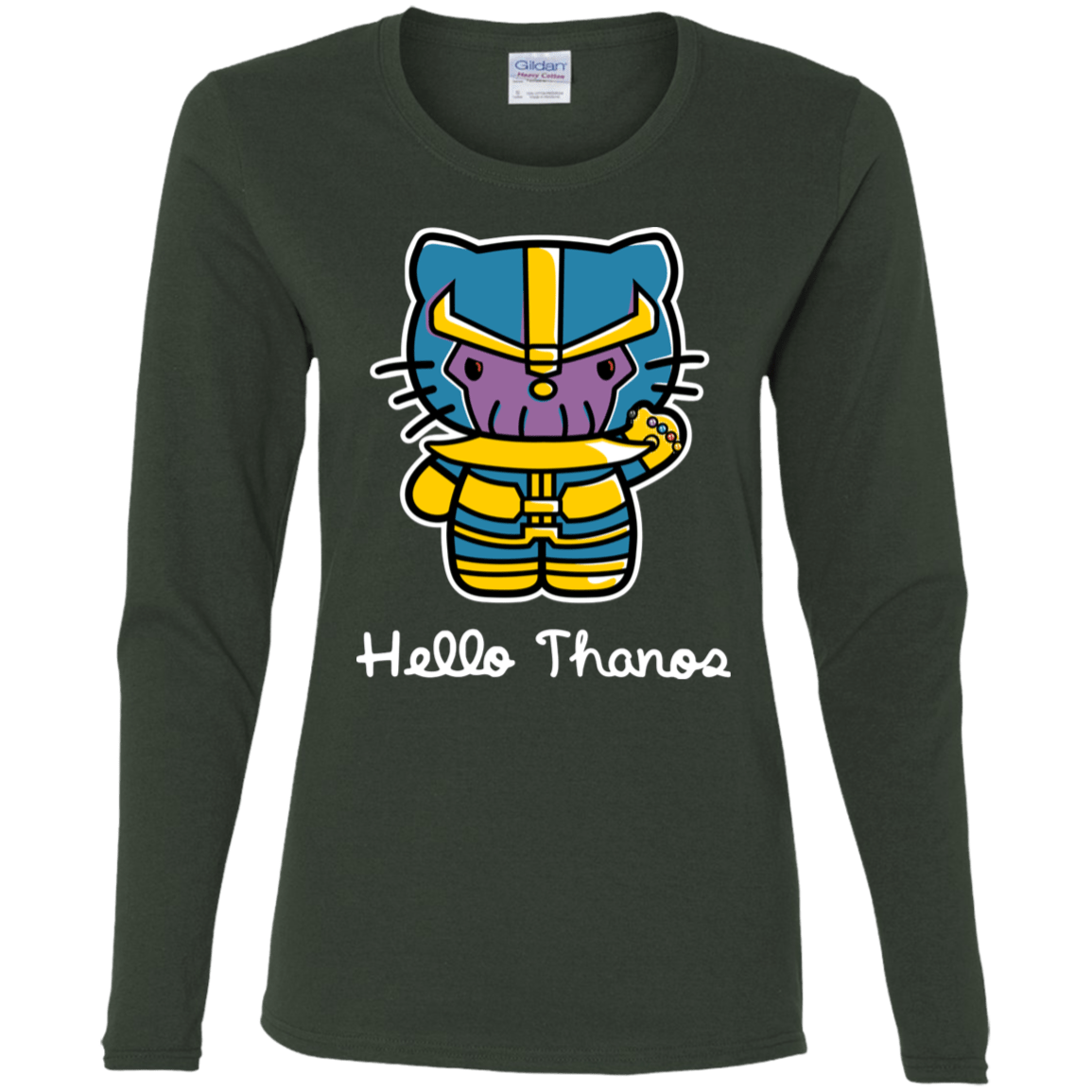 T-Shirts Forest / S Hello Thanos Women's Long Sleeve T-Shirt