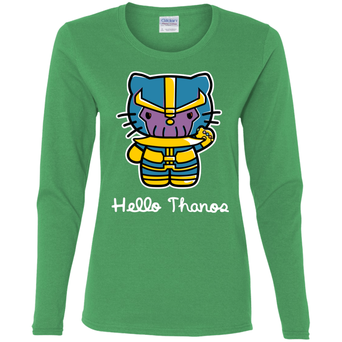 T-Shirts Irish Green / S Hello Thanos Women's Long Sleeve T-Shirt