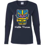 T-Shirts Navy / S Hello Thanos Women's Long Sleeve T-Shirt