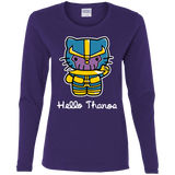 T-Shirts Purple / S Hello Thanos Women's Long Sleeve T-Shirt