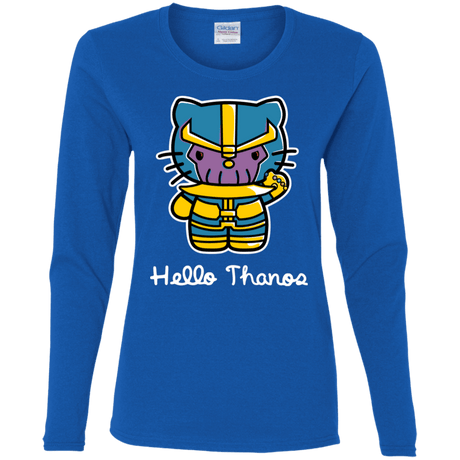 T-Shirts Royal / S Hello Thanos Women's Long Sleeve T-Shirt