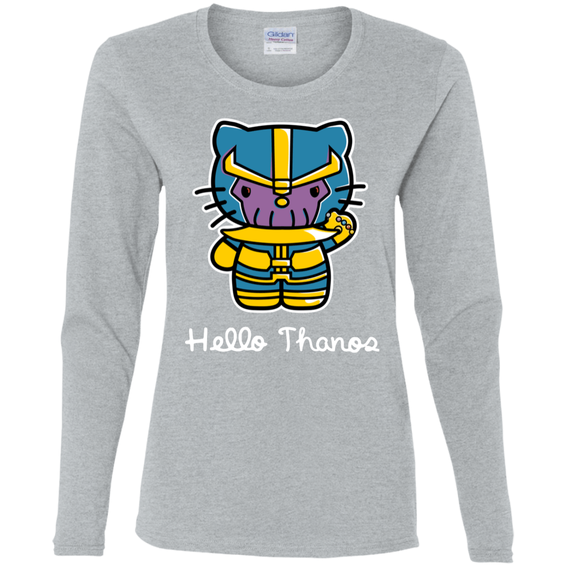 T-Shirts Sport Grey / S Hello Thanos Women's Long Sleeve T-Shirt