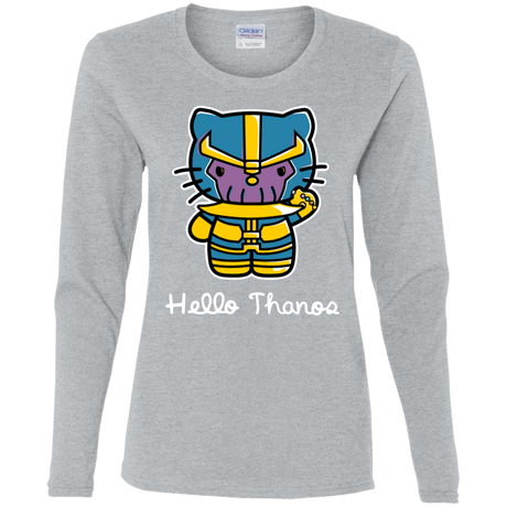 T-Shirts Sport Grey / S Hello Thanos Women's Long Sleeve T-Shirt