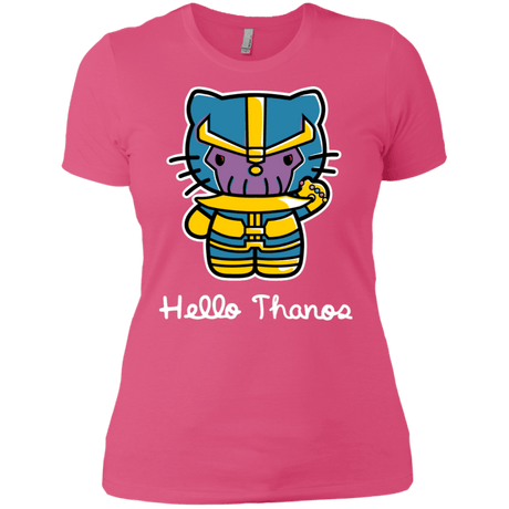 T-Shirts Hot Pink / X-Small Hello Thanos Women's Premium T-Shirt