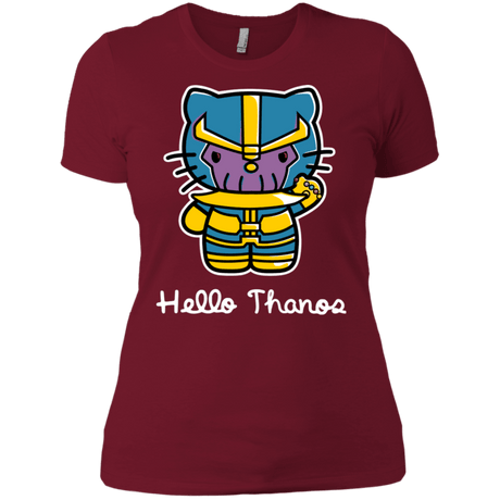 T-Shirts Scarlet / X-Small Hello Thanos Women's Premium T-Shirt