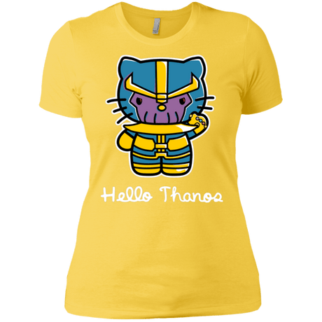 T-Shirts Vibrant Yellow / X-Small Hello Thanos Women's Premium T-Shirt