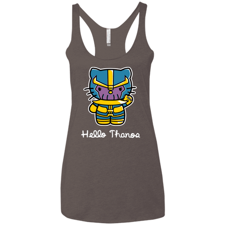 T-Shirts Macchiato / X-Small Hello Thanos Women's Triblend Racerback Tank