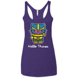 T-Shirts Purple Rush / X-Small Hello Thanos Women's Triblend Racerback Tank