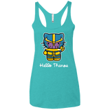 T-Shirts Tahiti Blue / X-Small Hello Thanos Women's Triblend Racerback Tank