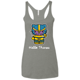 T-Shirts Venetian Grey / X-Small Hello Thanos Women's Triblend Racerback Tank