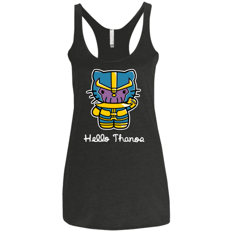 T-Shirts Vintage Black / X-Small Hello Thanos Women's Triblend Racerback Tank