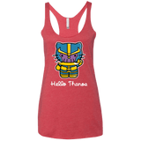 T-Shirts Vintage Red / X-Small Hello Thanos Women's Triblend Racerback Tank