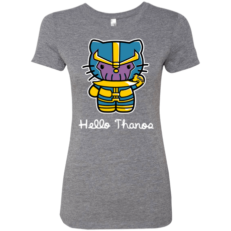 T-Shirts Premium Heather / S Hello Thanos Women's Triblend T-Shirt
