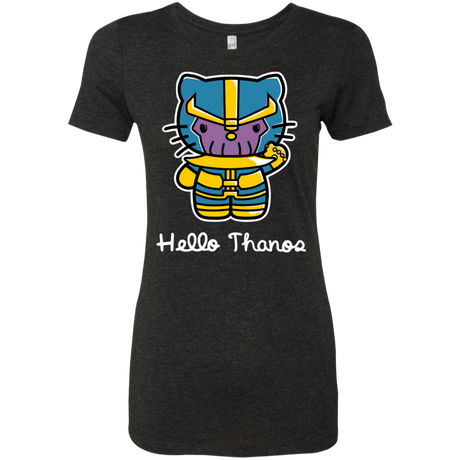 T-Shirts Vintage Black / S Hello Thanos Women's Triblend T-Shirt