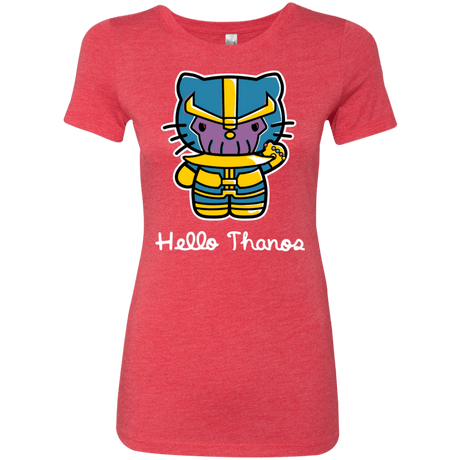 T-Shirts Vintage Red / S Hello Thanos Women's Triblend T-Shirt