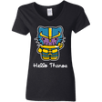 T-Shirts Black / S Hello Thanos Women's V-Neck T-Shirt