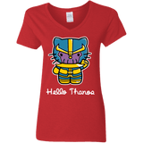 T-Shirts Red / S Hello Thanos Women's V-Neck T-Shirt