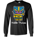 T-Shirts Black / YS Hello Thanos Youth Long Sleeve T-Shirt