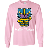 T-Shirts Light Pink / YS Hello Thanos Youth Long Sleeve T-Shirt