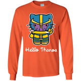 T-Shirts Orange / YS Hello Thanos Youth Long Sleeve T-Shirt