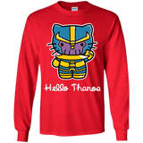 T-Shirts Red / YS Hello Thanos Youth Long Sleeve T-Shirt