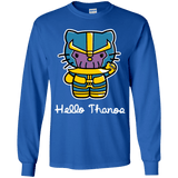 T-Shirts Royal / YS Hello Thanos Youth Long Sleeve T-Shirt