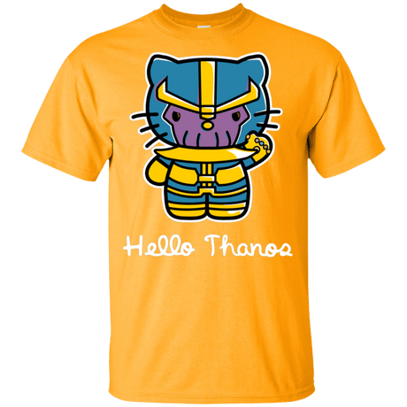 T-Shirts Gold / YXS Hello Thanos Youth T-Shirt