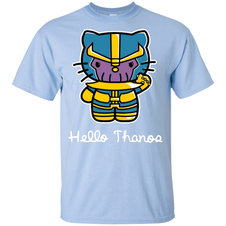 T-Shirts Light Blue / YXS Hello Thanos Youth T-Shirt