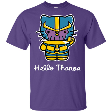 T-Shirts Purple / YXS Hello Thanos Youth T-Shirt