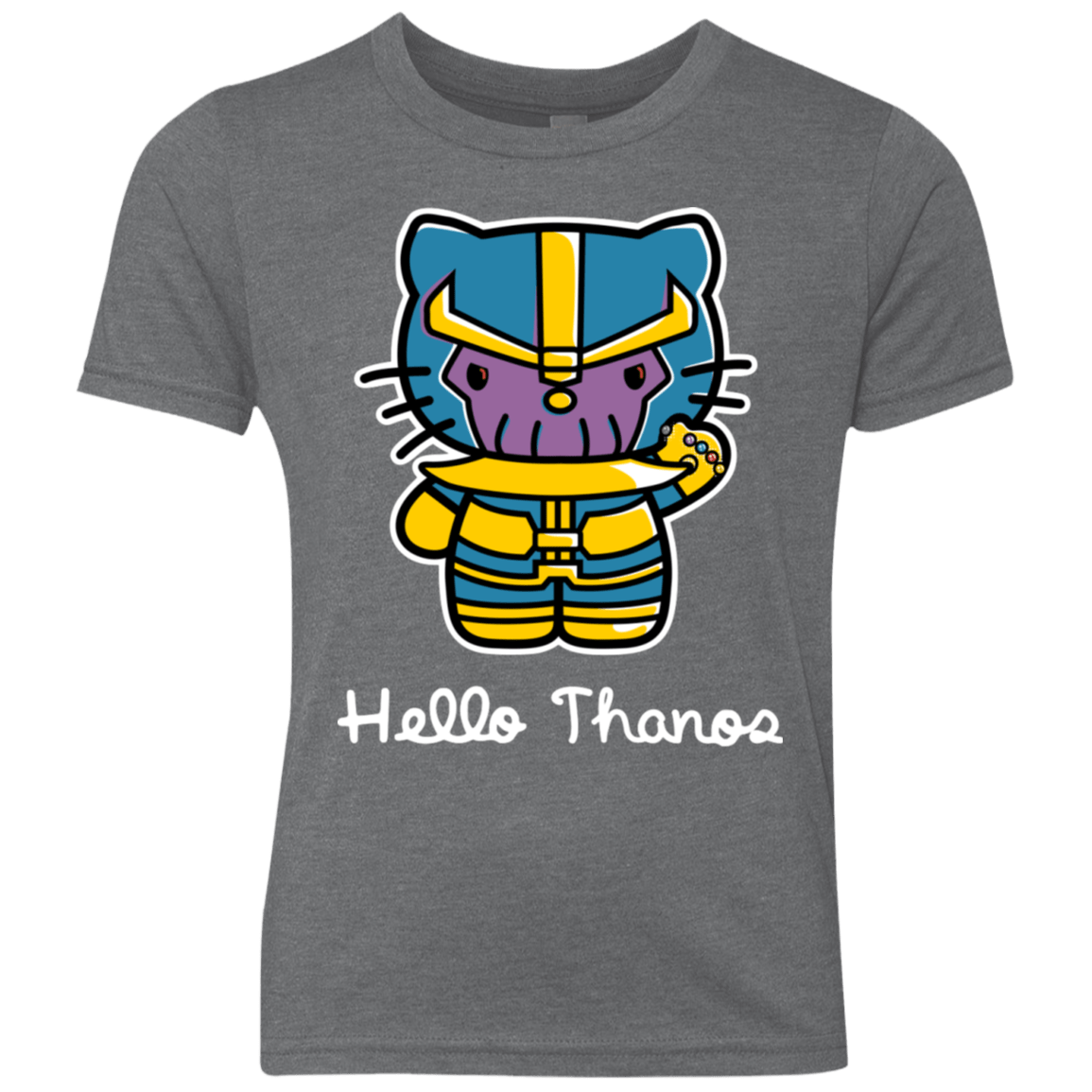T-Shirts Premium Heather / YXS Hello Thanos Youth Triblend T-Shirt