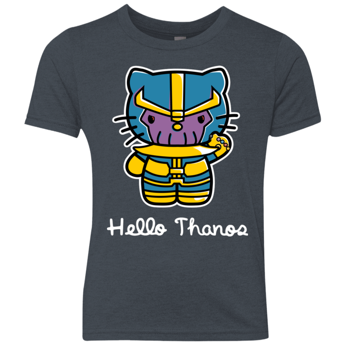 T-Shirts Vintage Navy / YXS Hello Thanos Youth Triblend T-Shirt