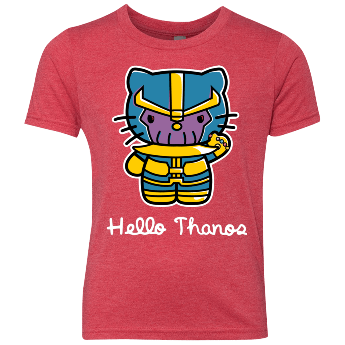 T-Shirts Vintage Red / YXS Hello Thanos Youth Triblend T-Shirt