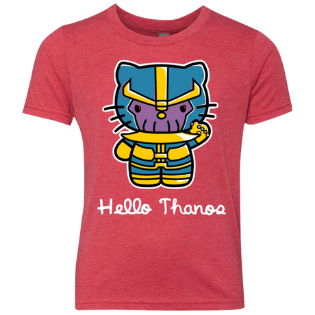 T-Shirts Vintage Red / YXS Hello Thanos Youth Triblend T-Shirt
