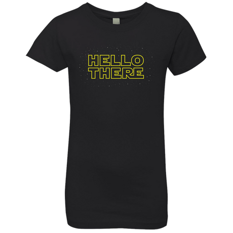 T-Shirts Black / YXS Hello There Girls Premium T-Shirt