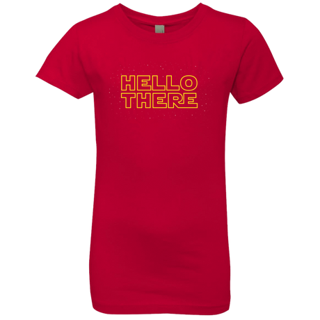 T-Shirts Red / YXS Hello There Girls Premium T-Shirt