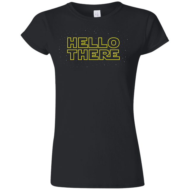 T-Shirts Black / S Hello There Junior Slimmer-Fit T-Shirt