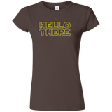 T-Shirts Dark Chocolate / S Hello There Junior Slimmer-Fit T-Shirt