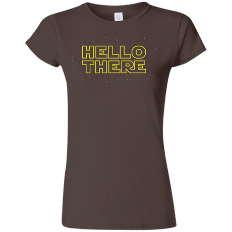 T-Shirts Dark Chocolate / S Hello There Junior Slimmer-Fit T-Shirt