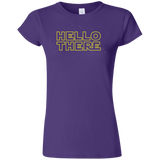 T-Shirts Purple / S Hello There Junior Slimmer-Fit T-Shirt