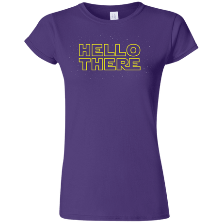 T-Shirts Purple / S Hello There Junior Slimmer-Fit T-Shirt